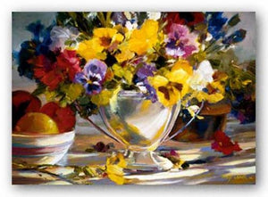 Pansies In Silver by Betty Carr