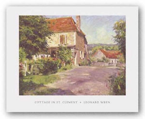 Cottage In St. Clement by Leonard Wren