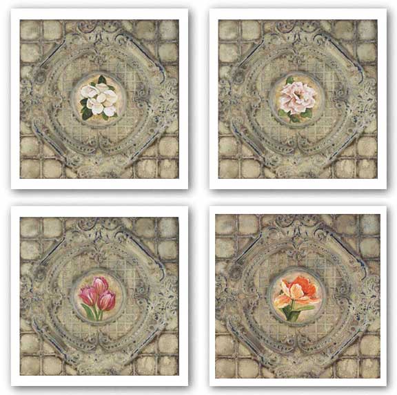 Victorian Tile Set by Peggy Abrams