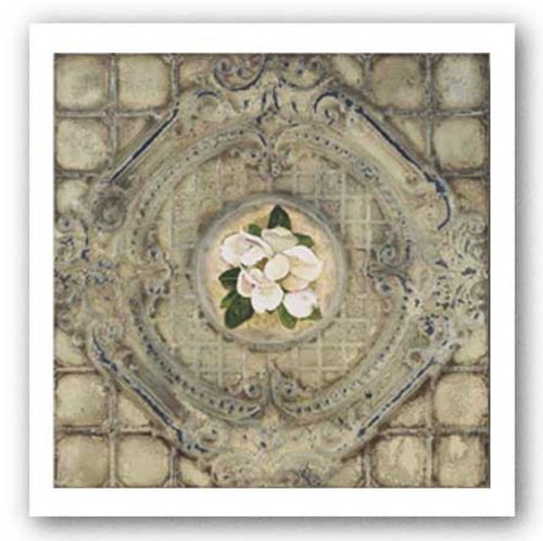 Victorian Tile - Magnolia by Peggy Abrams