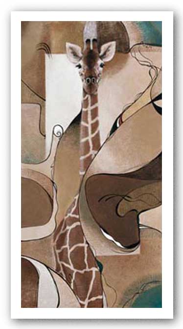 Giraffe Abstract by Diana Martin