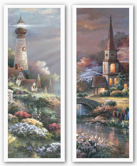 Peaceful Reflections Panel Set by James Lee