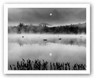 Lake Flower Moonset by Richard Nowicki