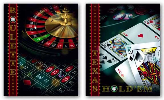 Roulette and Hold Em Set by Shari Warren