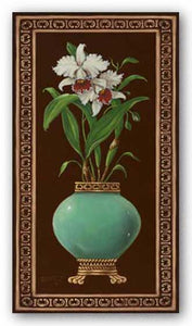 Ginger Jar With Orchids II by Janet Kruskamp