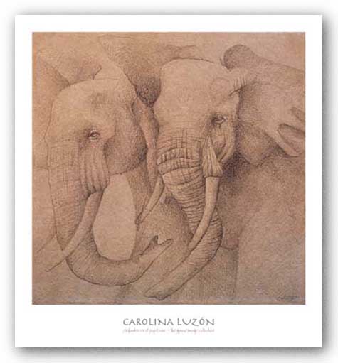 Elefantes En El Papel Uno by Carolina Luzon