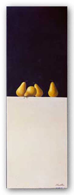 Four Pears by Rene Chavelle