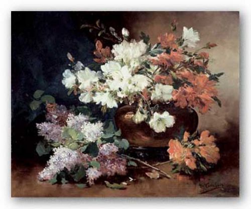 Still Life With Lilac by Eugene Henri Cauchois