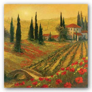 Poppies Of Toscano I by Art Fronckowiak
