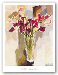 Red Calla Lilies by Yona