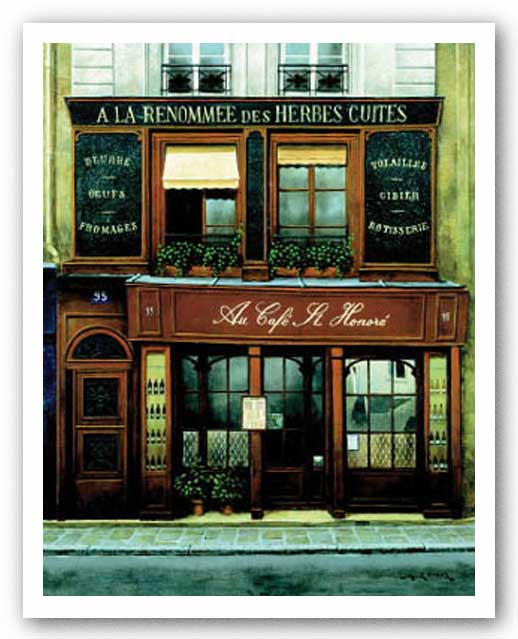Au Cafe St Honore by Andre Renoux