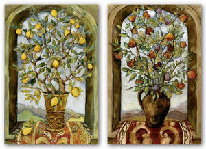 Bouquet Of Figs, Pears And Pomegranates and Lemon Branch Bouquet Set by Nicole Etienne