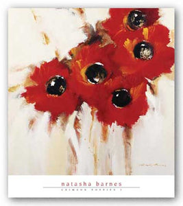 Crimson Poppies I by Natasha Barnes