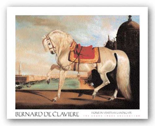 Horse In Venetian Landscape by Bernard De Claviere