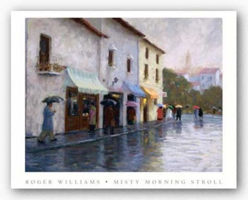 Misty Morning Stroll by Roger Williams