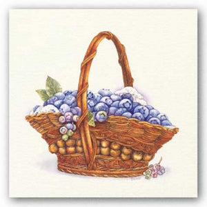 Basket Of Blueberries by Bambi Papais
