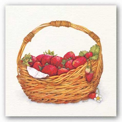 Basket Of Strawberries by Bambi Papais
