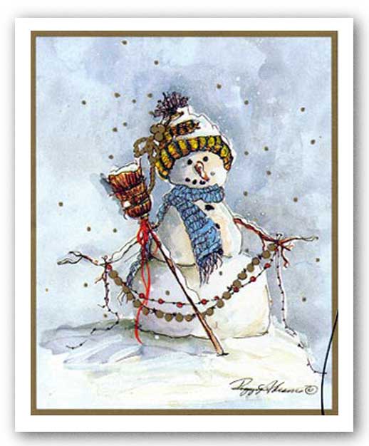 Snowman One by Peggy Abrams