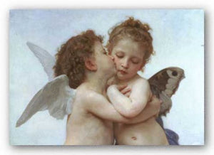 First Kiss (detail) by William-Adolphe Bouguereau