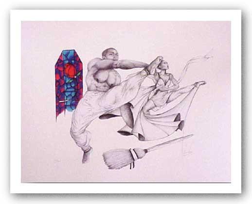 Jumping The Broom - Limited Edition by Levon Lewis