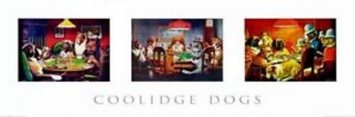 Poker Dogs Door by C.M. Coolidge