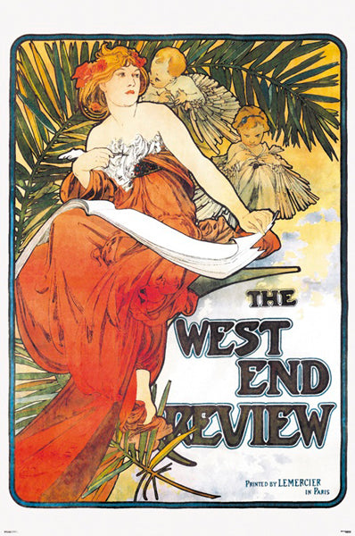 The West End Review by Alphonse Maria Mucha