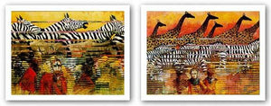 Nairobi Nocturne-Serengeti Serenade I Set by John Dawson