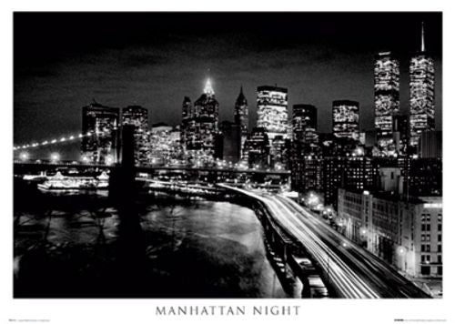 Manhattan Night (Skyline, Bridge, WTC)