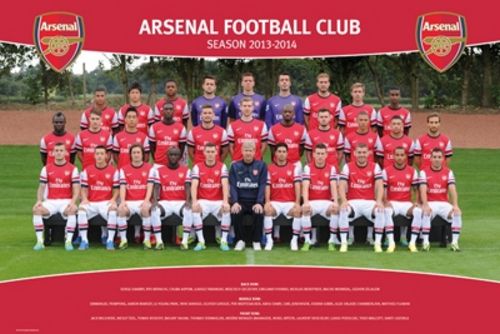Arsenal Football Club Team Photo 2013-2014