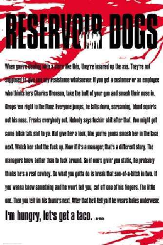 Reservoir Dogs Movie Poster Mr. White