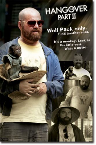 Hangover 2 Movie Poster - Alan and Monkey