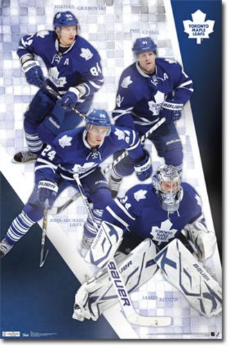 Toronto Maple Leafs Collage 2011 NHL (Mikhail Grabovski Phil Kessel John-Michael Liles James Reimer)