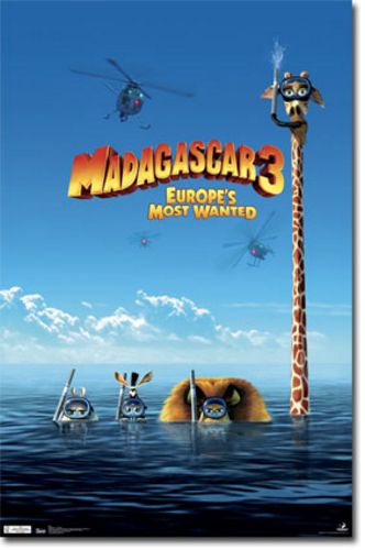 Madagascar 3 - Europe's Most Wanted - Movie Poster