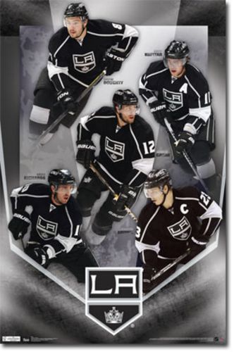Los Angeles Kings Collage 2011 NHL (Dustin Brown Anze Kopitar Simon Gagne Mike Richards Drew Doughty)