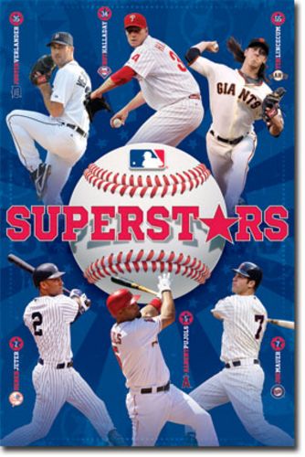 MLB Superstars 2012 (Justin Verlander Roy Halladay Tim Lincecum Derek Jeter Albert Pujols Joe Mauer)