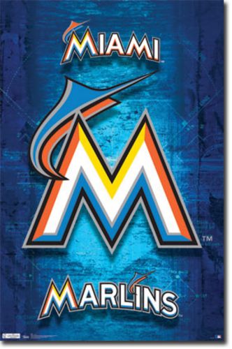 Miami Marlins Logo MLB 2012 Florida Poster – First Art Source