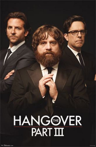 Hangover Part III Movie Poster - Trio (Bradley Cooper Zach Galifianakis Ed Helms)