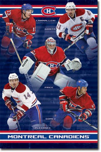 Montreal Canadiens - Team 2010 NHL - Michael Cammalleri Brian Gionta Carey Price Tomas Plekanec Scott Gomez