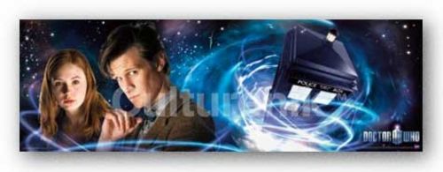 Doctor Who - Doctor (Matt Smith) Amy Pond (Karen Gillan) TARDIS (Horizontal)