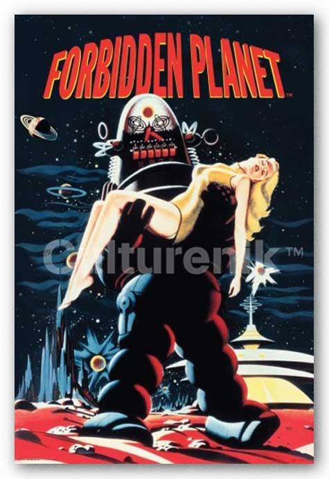 Forbidden Planet Robby Carrying Woman