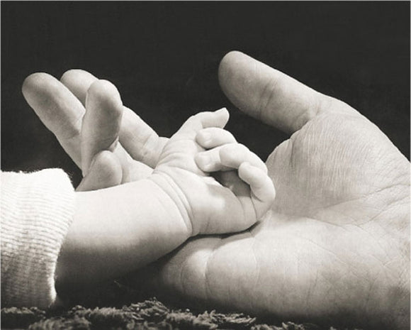 Sarah in Her Dad's Hand