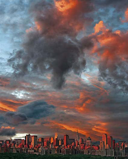 Clouds Over New York City  by Hank Gans