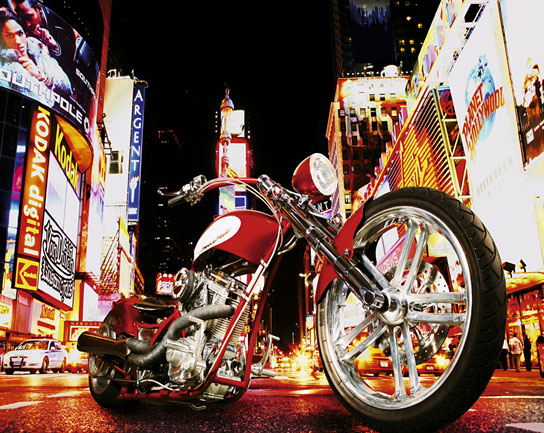 Midnight Rider - Motorcycle by Todd Latimer