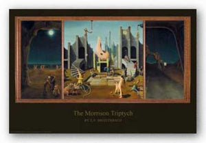 Jim Morrison Triptych by Thomas E. Breitenbach